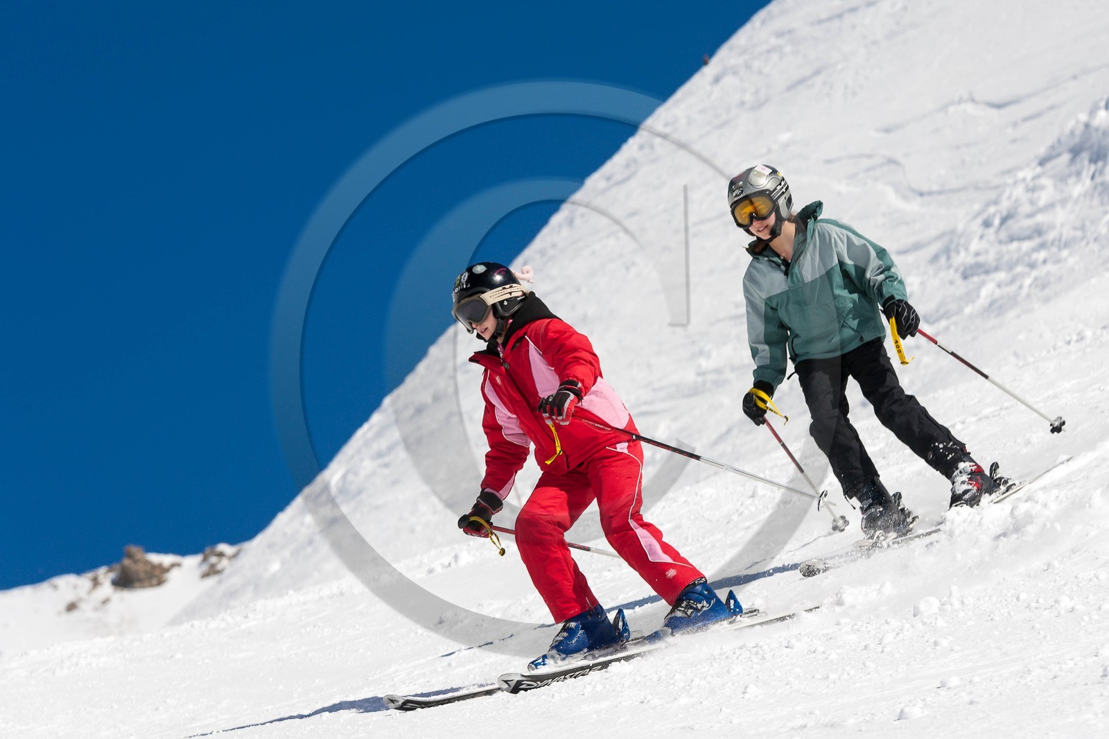 Ski enfant piste de ski