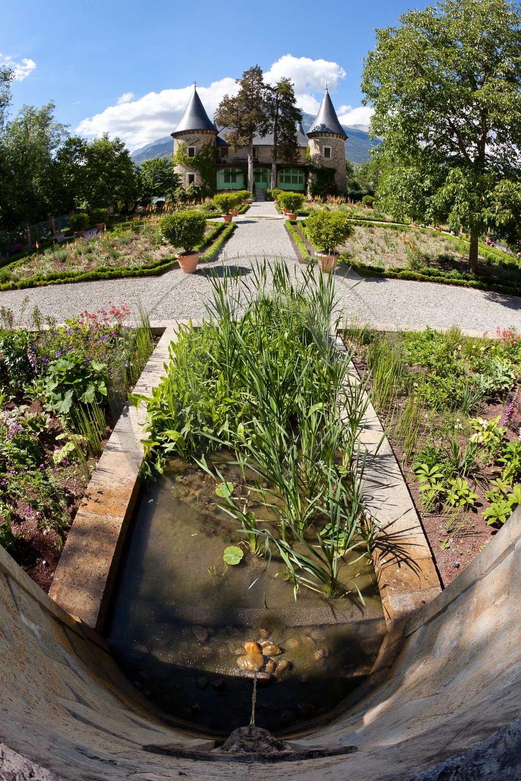 Château de Picomtal,  les jardins du château