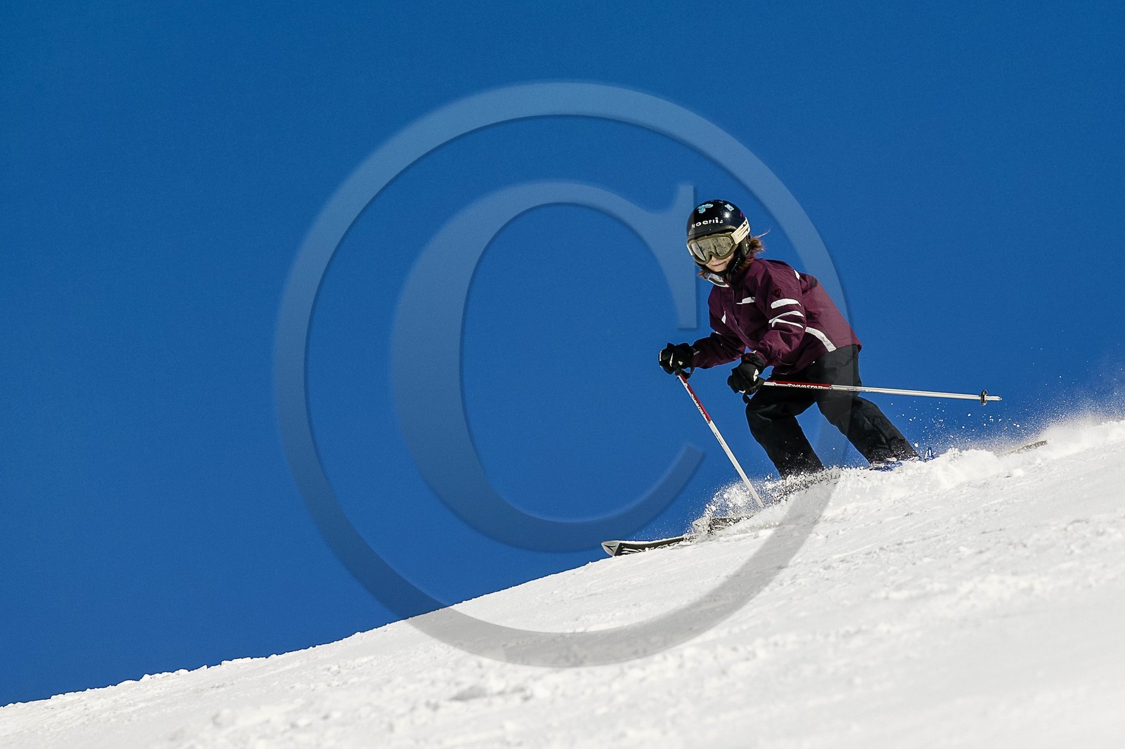 Ski enfant piste de ski