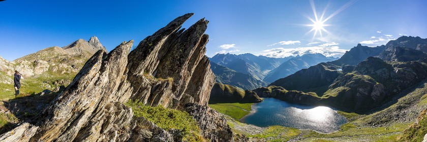 col du Longet,  Lac Bleu, Lago bleu