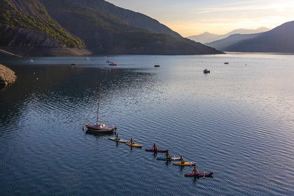 Yoga sur paddle, Serre-Ponçon Aloha