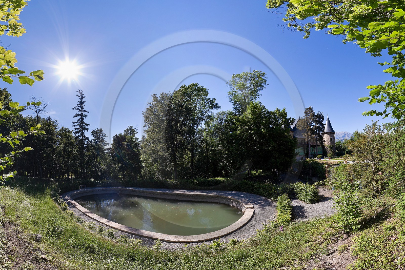Château de Picomtal,  les jardins du château
