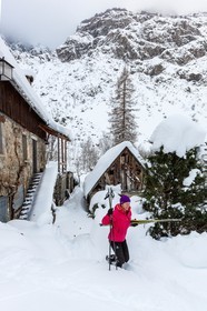 La Chapelle-en-Valgaudemar, hameau du Casset, ski nordique