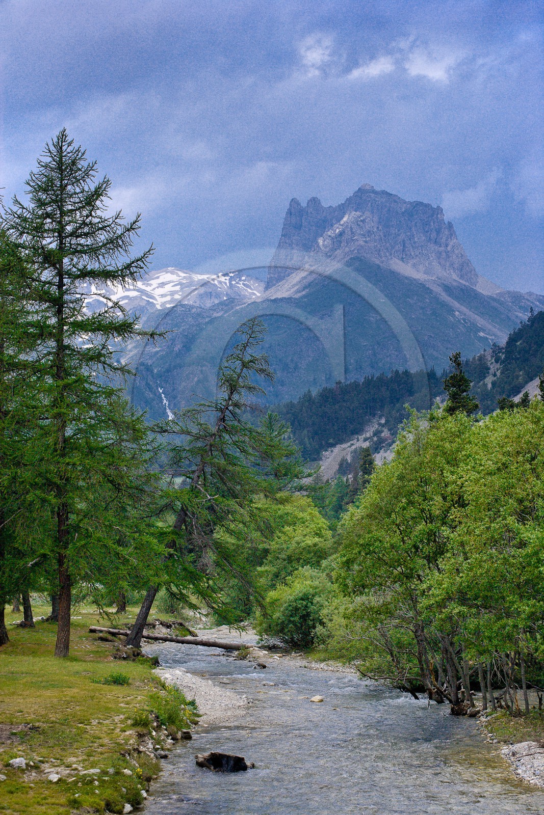 Ciel d'orage et le Mont Thabor, Vallée Etroite, (Valle Stretta en italien)