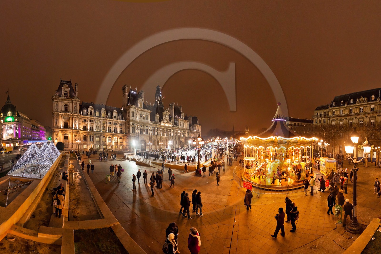 Paris sur glace, parvis de l'Hôtel-de-Ville, saison 2011-2012