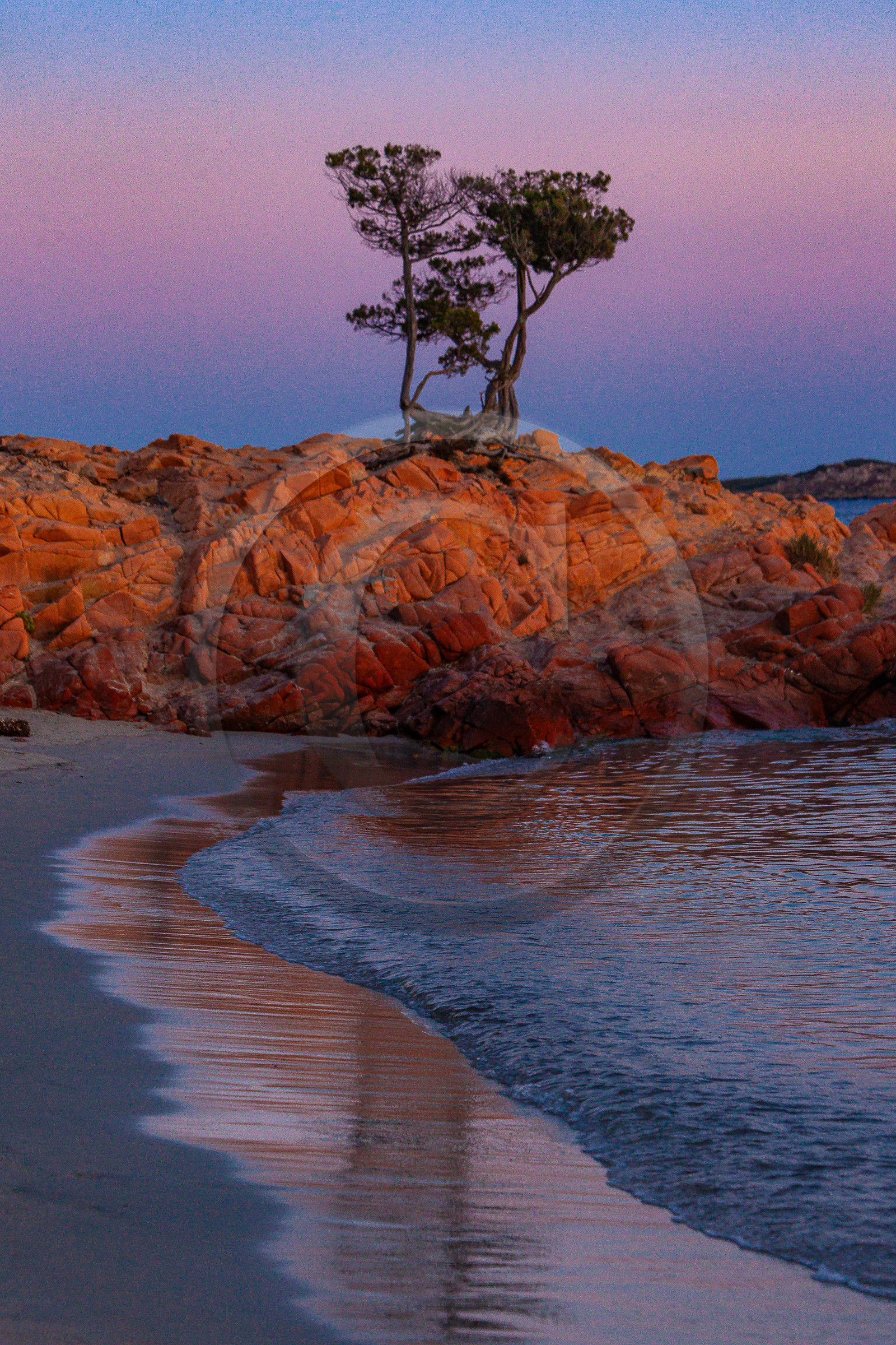 Porto-Vecchio, coucher de soleil sur les plages de Palombaggia