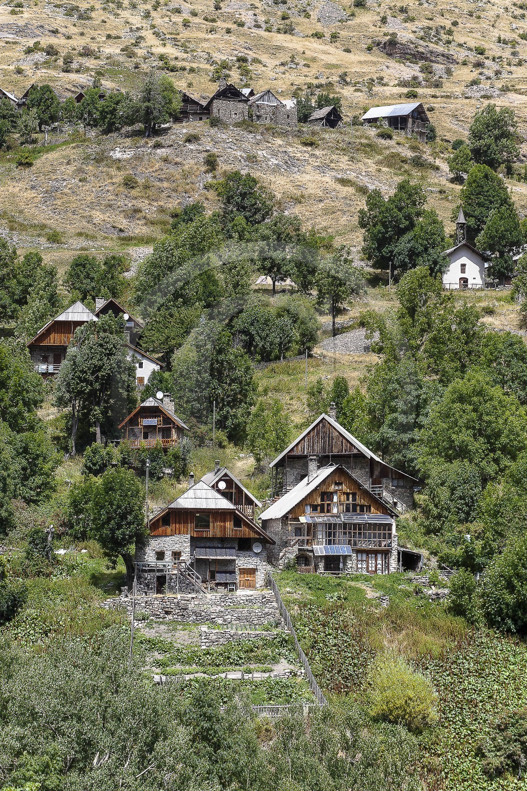 Parc national des Ecrins, village de Dormillouse
