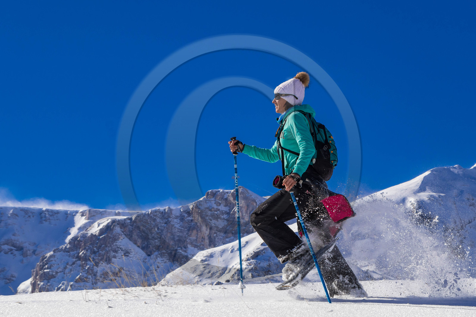 Superdevoluy, randonnée en raquettes à neige