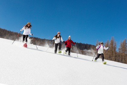 vallée de l'Ubaye, randonnée en raquettes à neige
