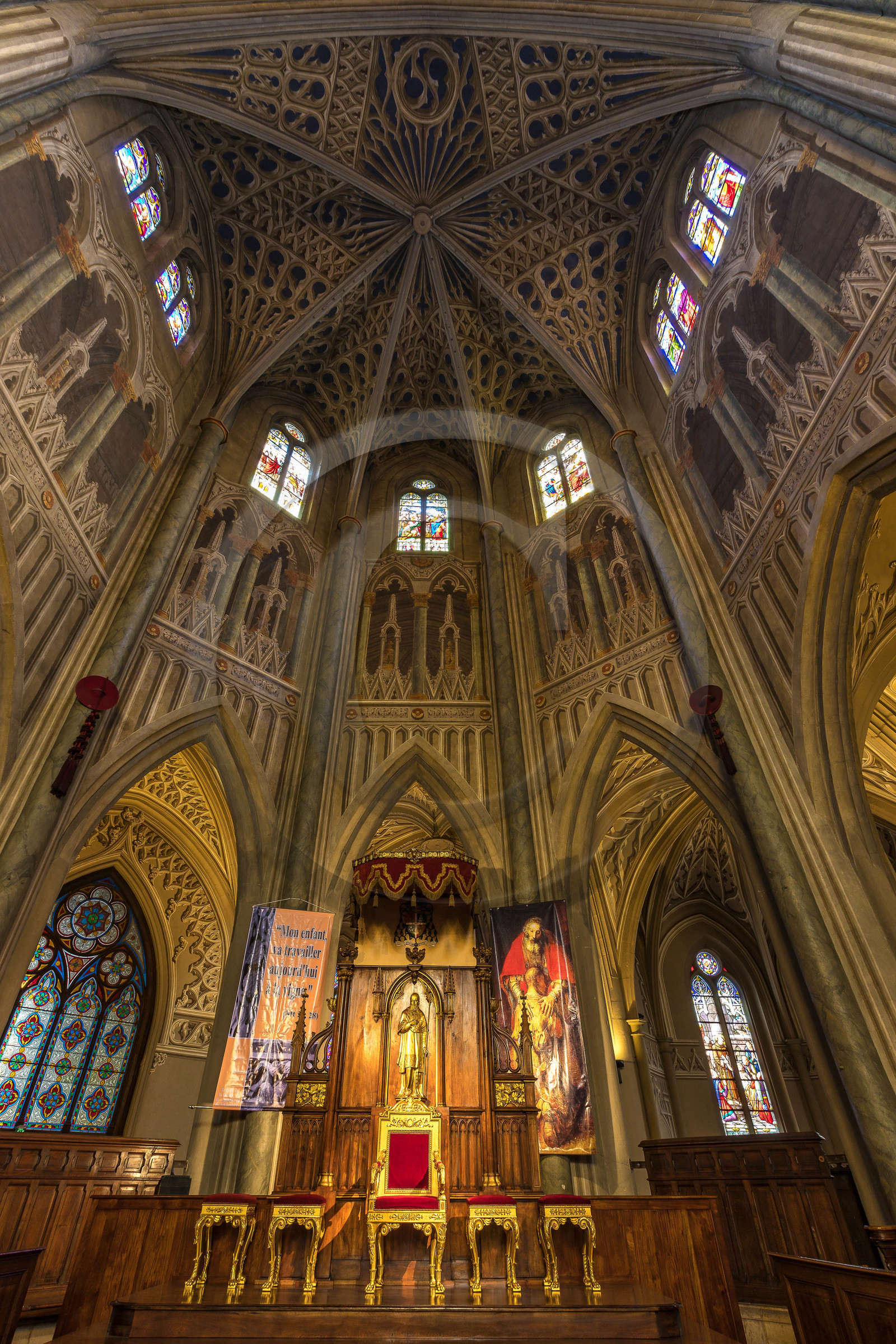 Cathédrale Saint-François-de-Sales de Chambéry, Peintures en trompe-l'œil
