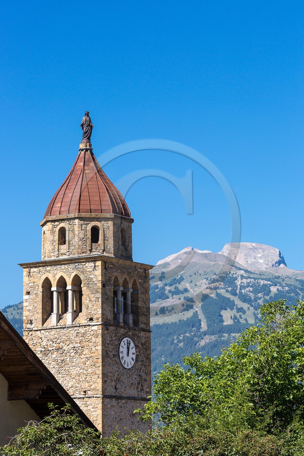 Faucon-de-Barcelonnette, tour de l'horloge