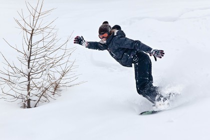 Pays de Serre-Ponçon, Réallon, snowboard, surf des neiges