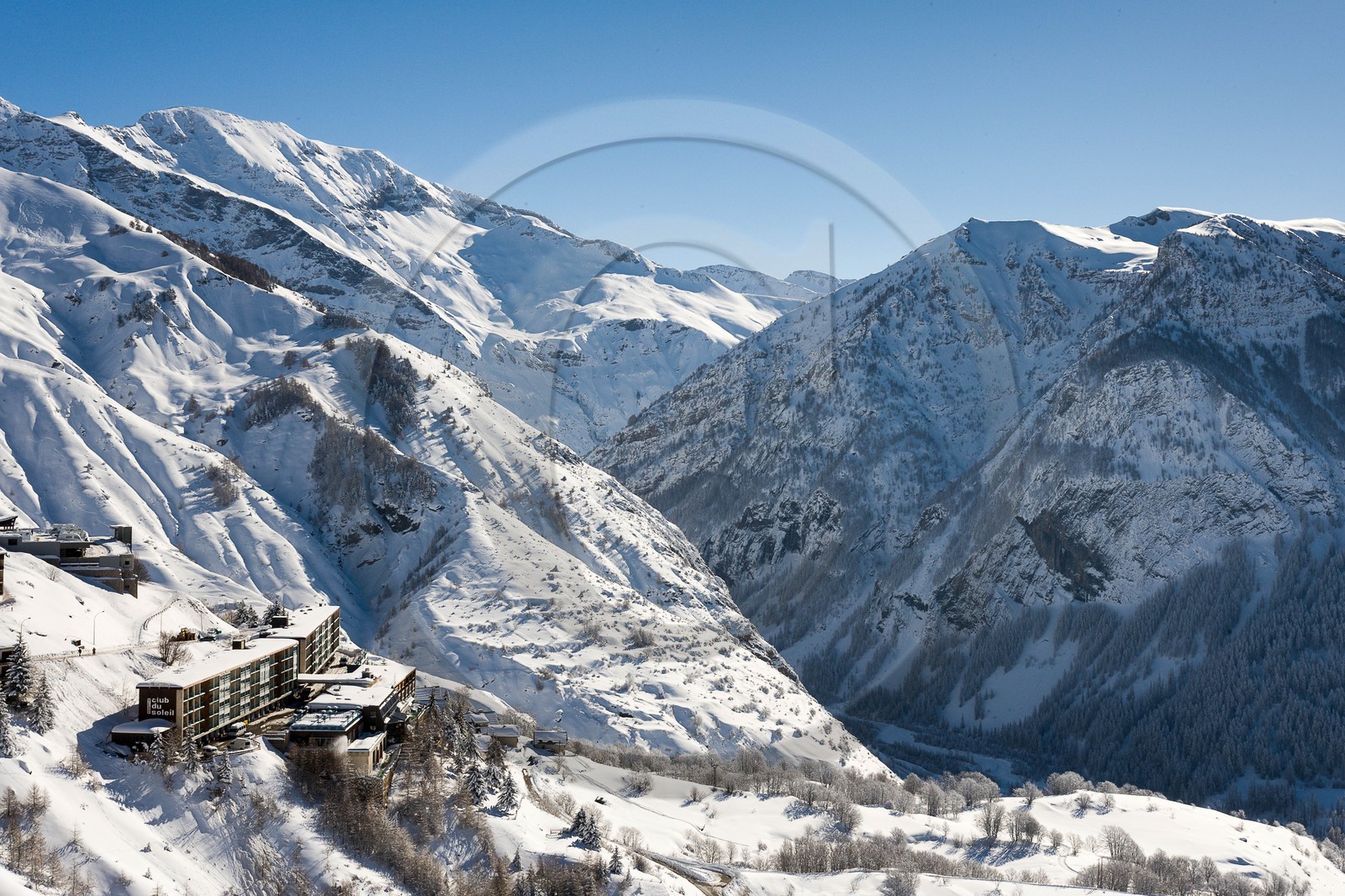 Station de ski d'Orcières 1850, village Club du Soleil