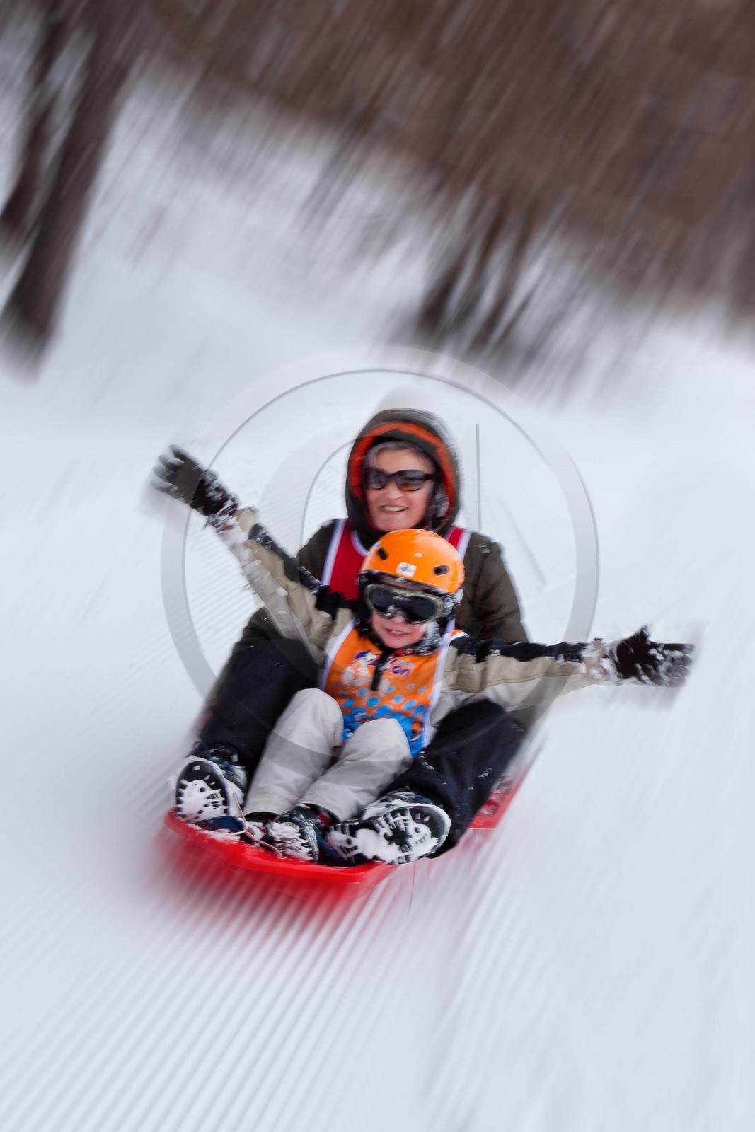Pays de Serre-Ponçon, Réallon et La Ripaaa, piste de luge 100% naturelle
