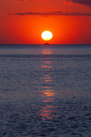 Coucher de soleil sur Bonifacio
