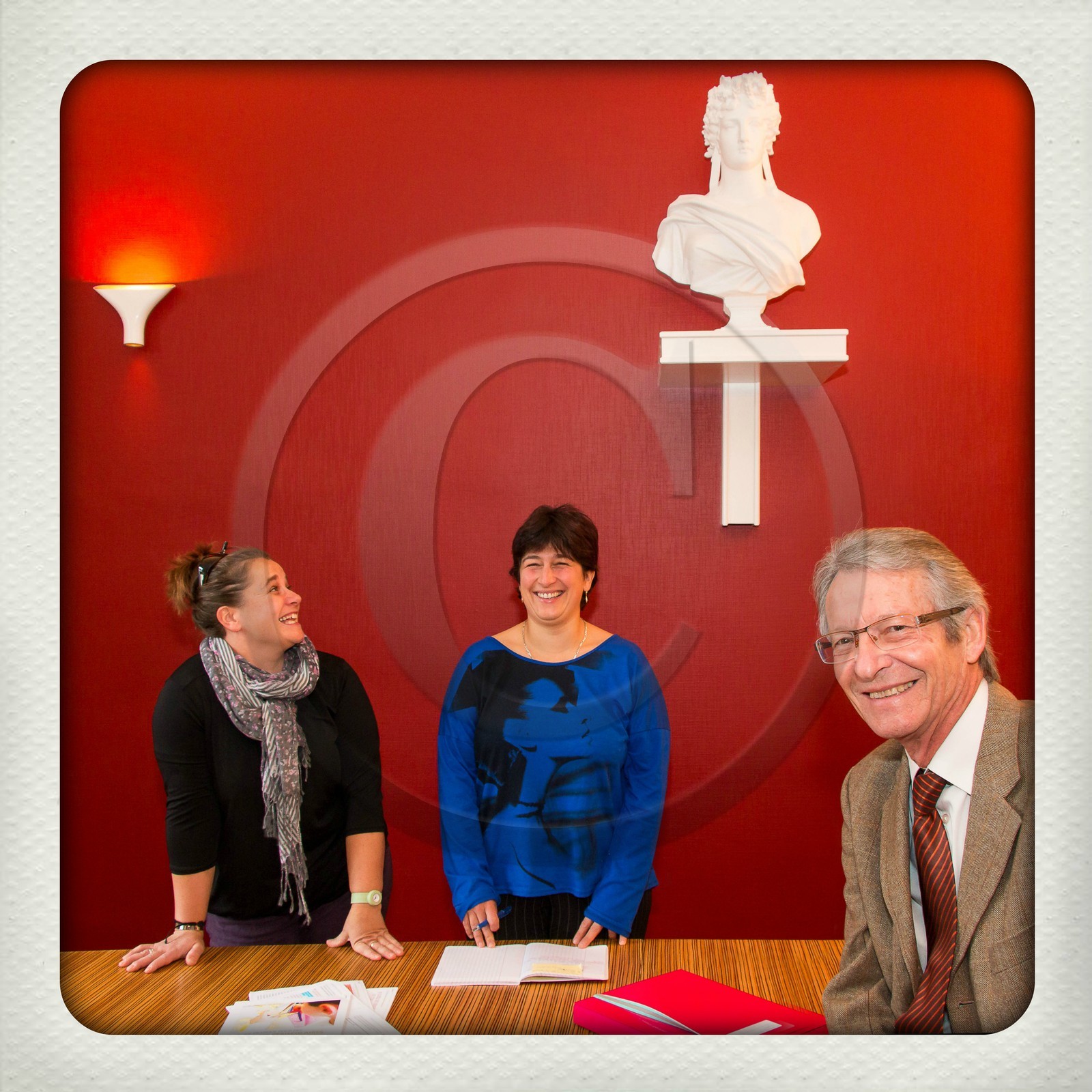 Valbonnais, Denis Macé, maire de Valbonnais et son équipe