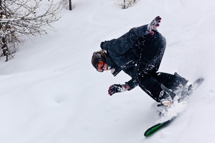Pays de Serre-Ponçon, Réallon, snowboard, surf des neiges