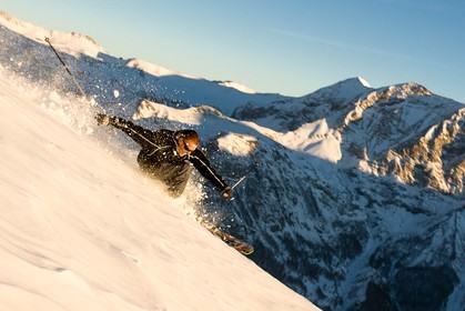 Ski piste famille