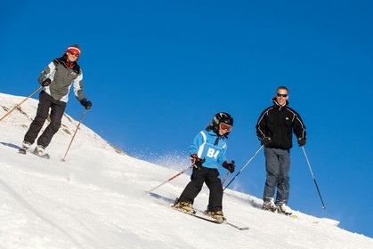 Ski piste famille