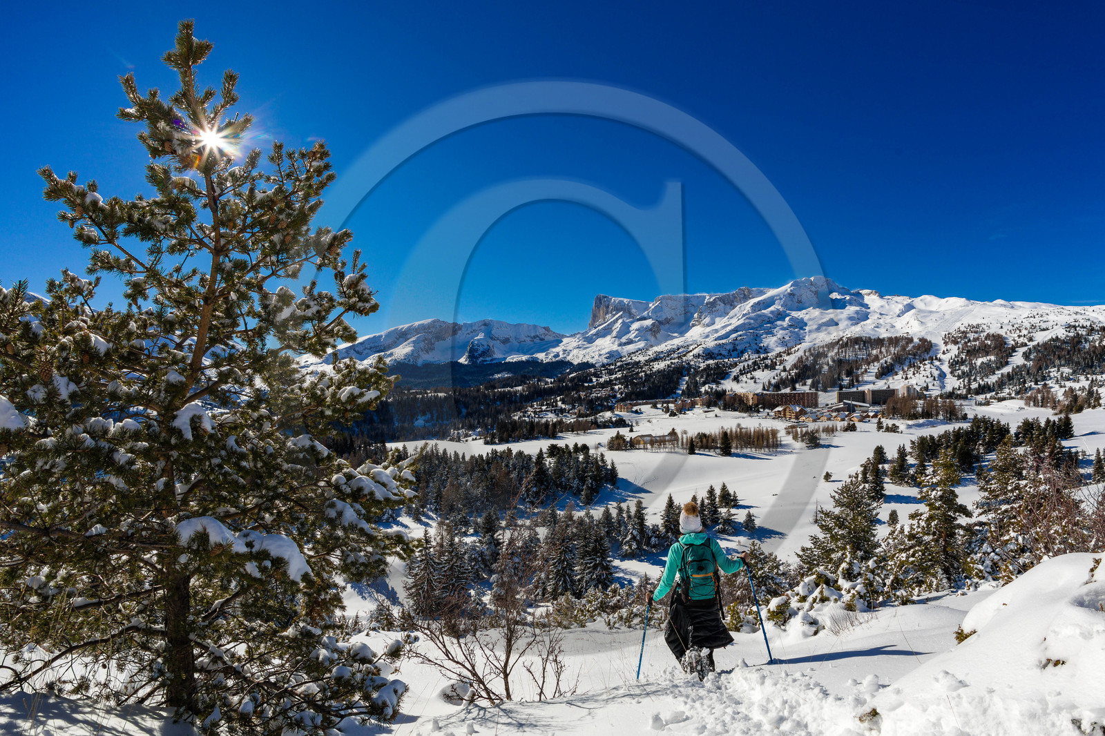 Superdevoluy, randonnée en raquettes à neige