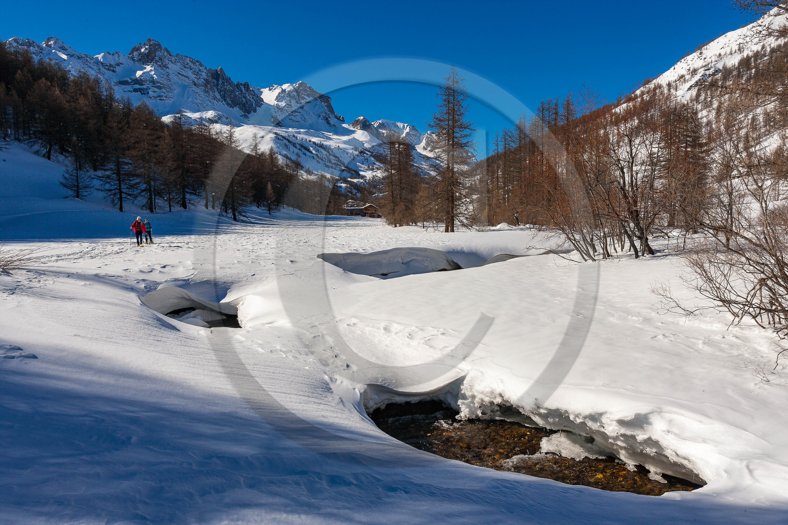 Vallée de la Clarée,  Basse-Sausse et le pont Souchère