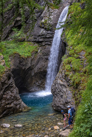 Vallée de Freissinières, cascade des Oules,