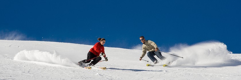 Ski piste famille