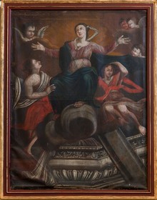 Village de l'Epine, tableaux de l' église paroissiale du XIXème siècle