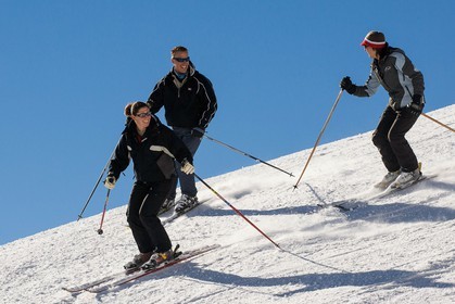 Ski piste famille