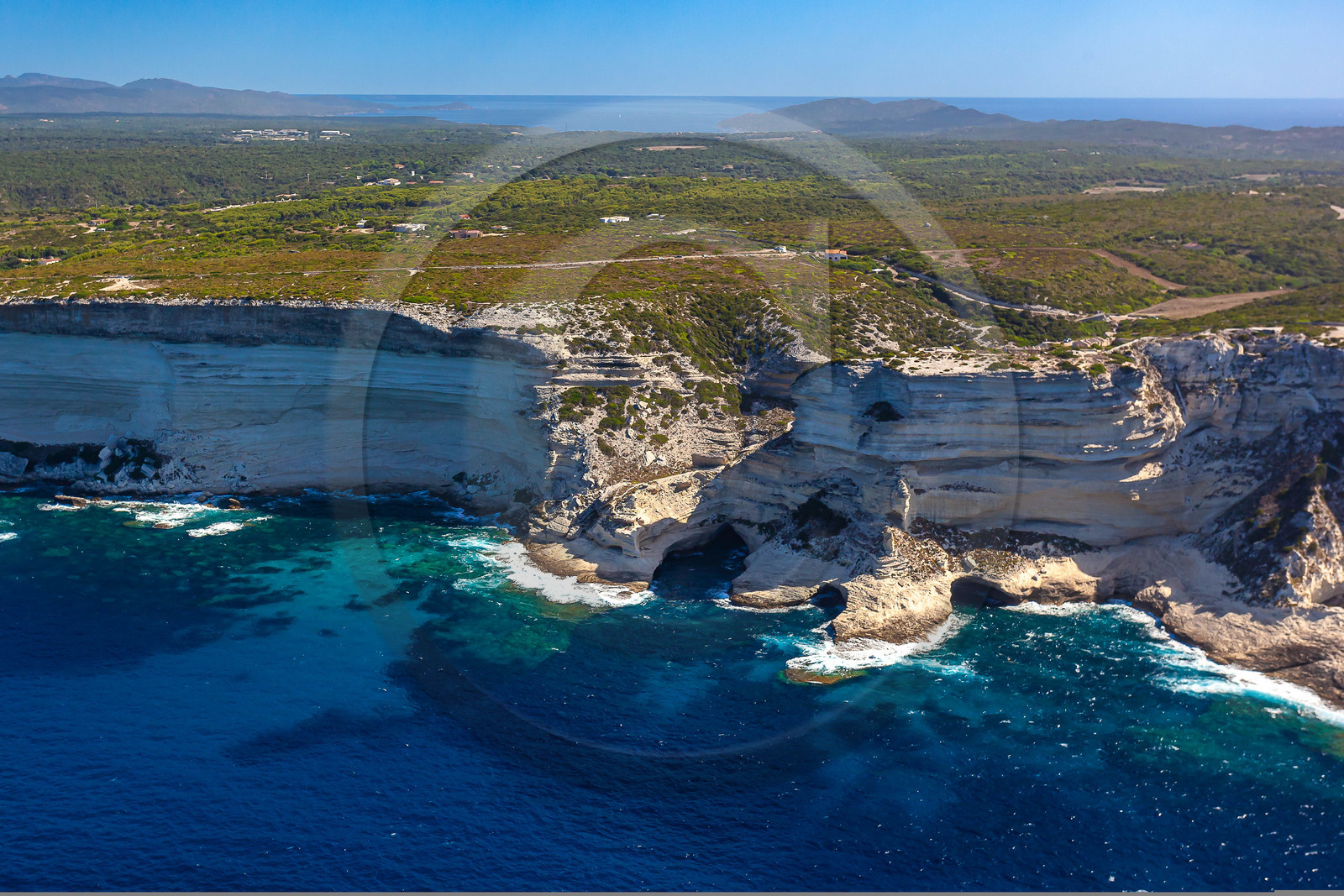 Bonifacio, falaises de calcaire