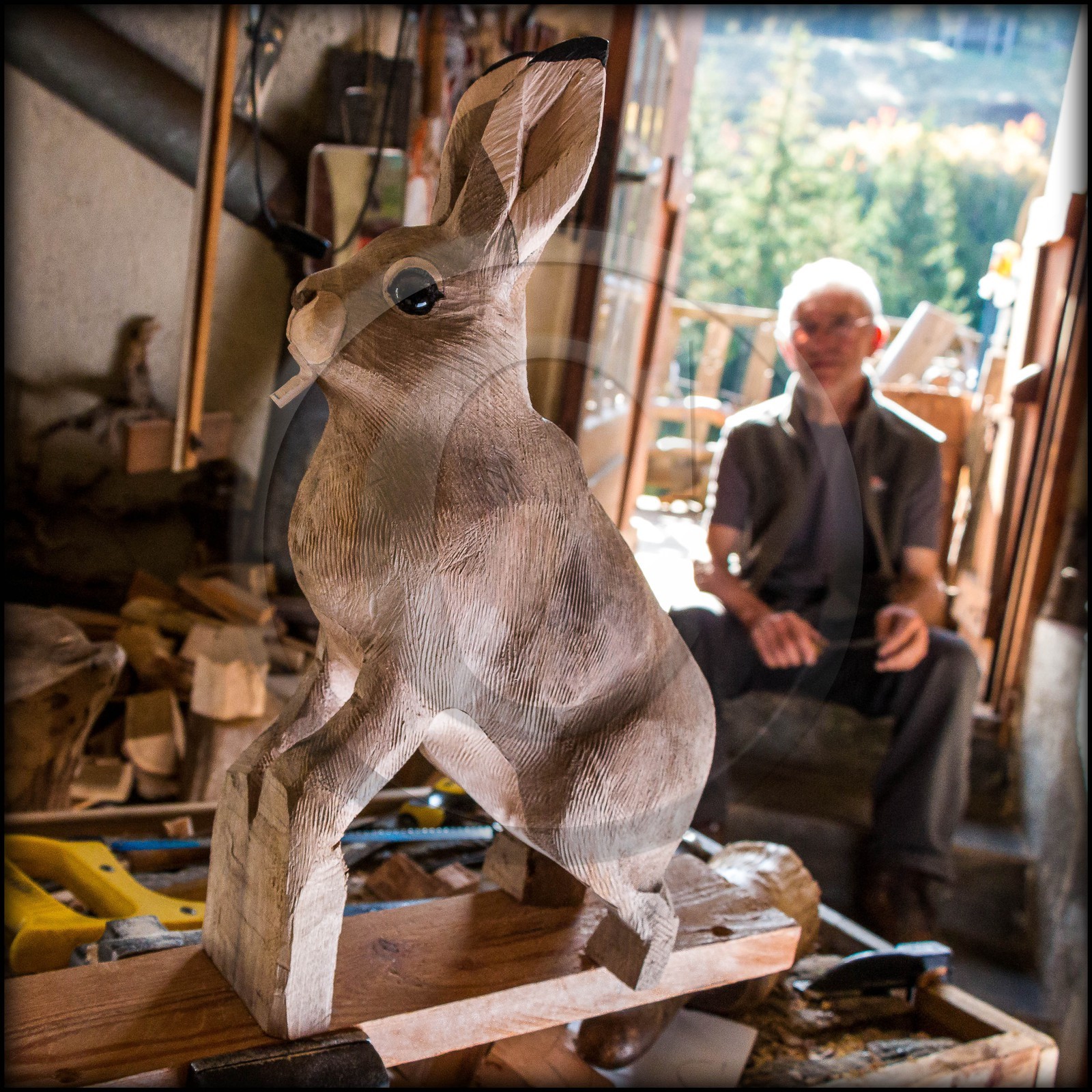 Valdeblore, Saint-Dalmas, Martial Bos, sculpteur