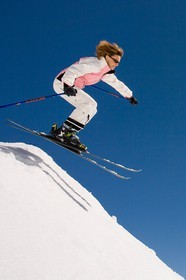 Ski piste famille
