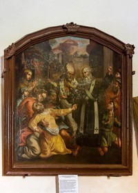 Eglise Saint-Antoine (XVIIe siècle) , tableau représentant Saint-Antoine guérissant un possédé