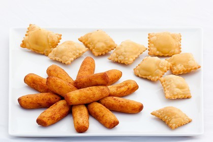 Assiette de tourtons et ravioles du Champsaur, spécialités culinaires de la vallée du Champsaur et du Valgaudemar