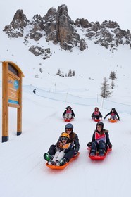 Pays de Serre-Ponçon, Réallon et La Ripaaa, piste de luge 100% naturelle