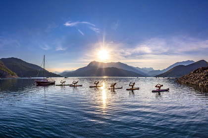 Yoga sur paddle, Serre-Ponçon Aloha