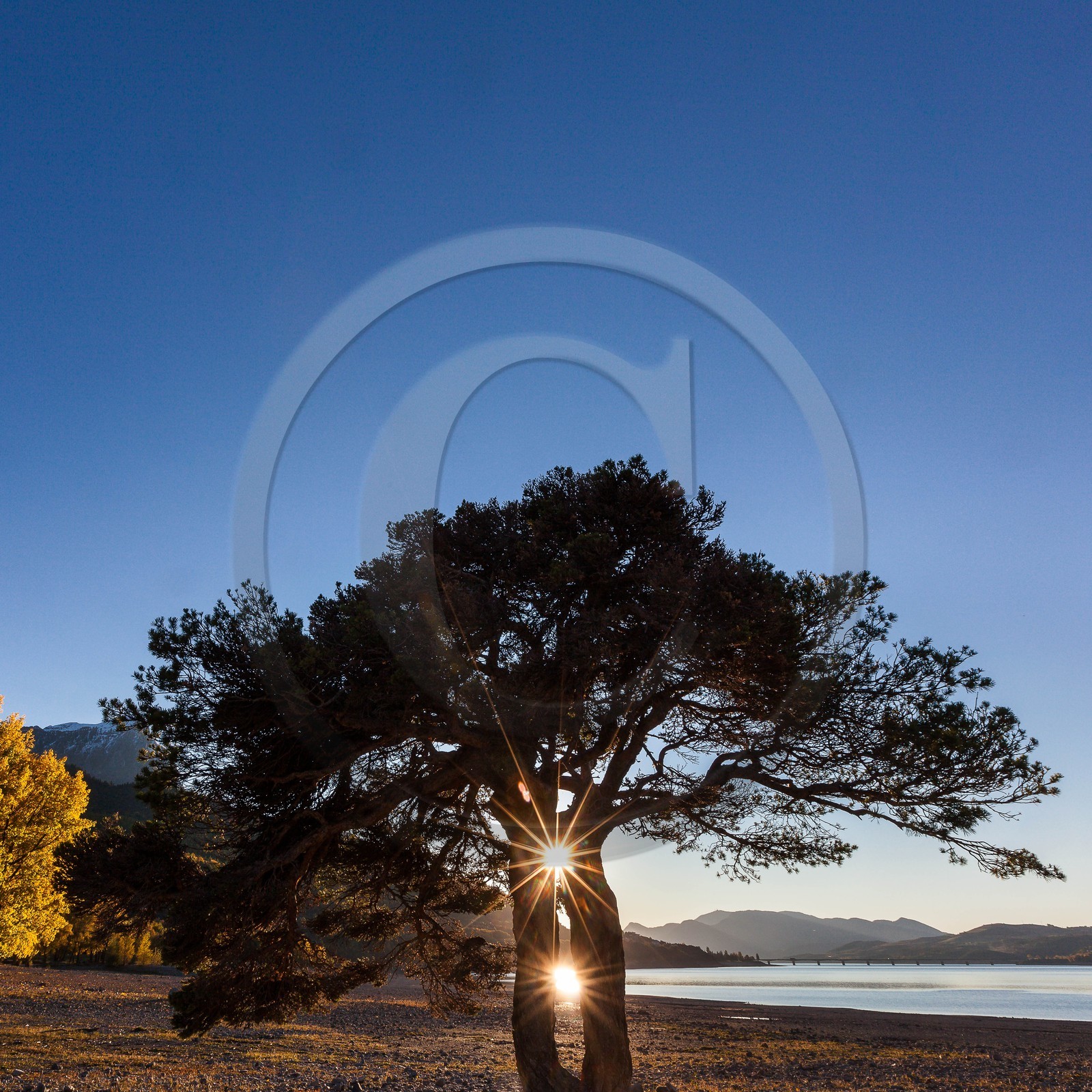 Lac de Serre-Ponçon, plage de Crots