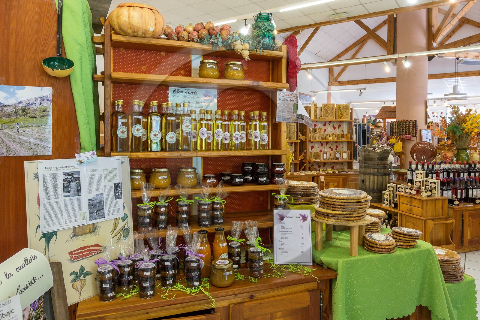 Jausiers, Maison des Produits de Pays, Carole Prost safranière