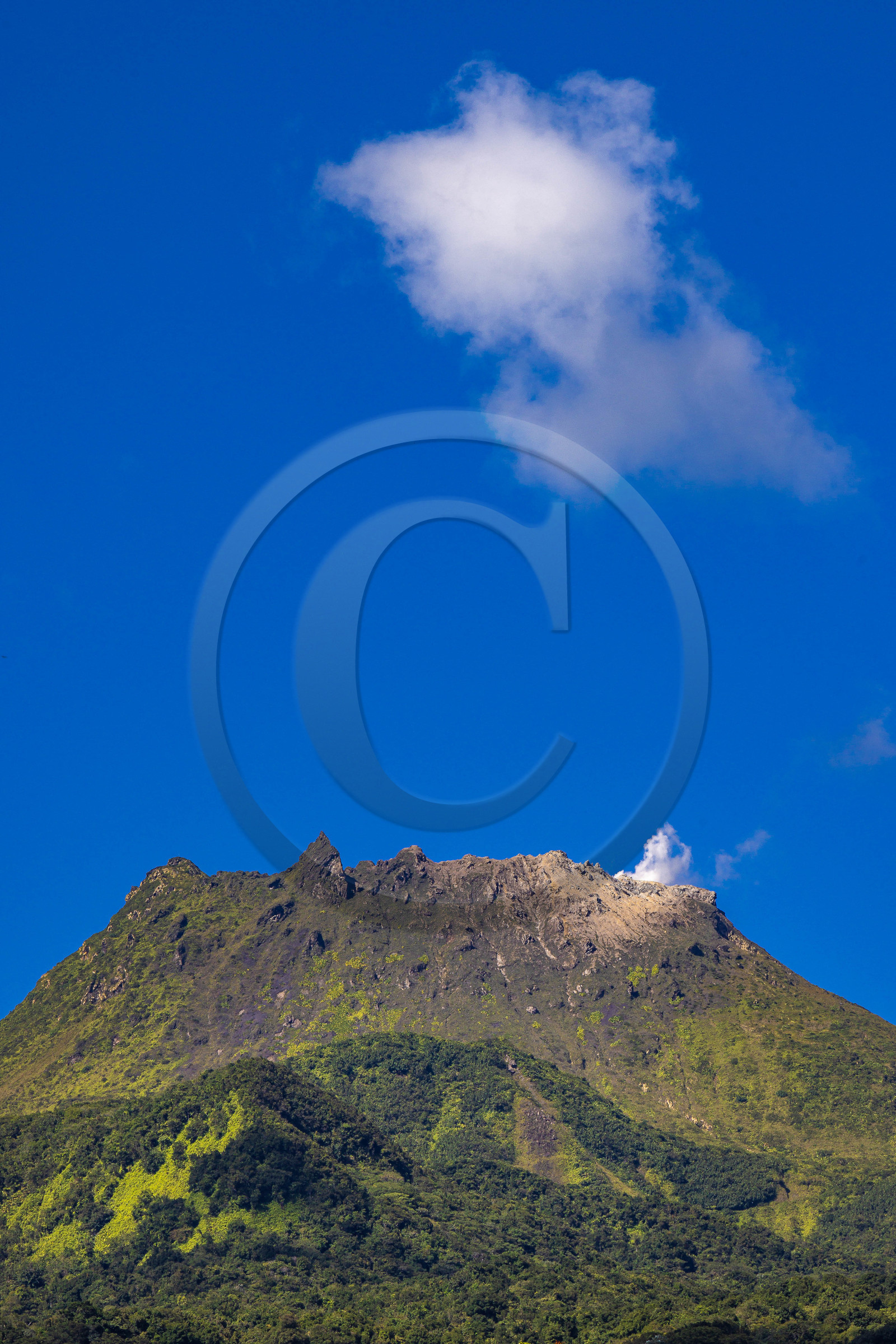 La Soufrière, volcan actif de la Guadeloupe