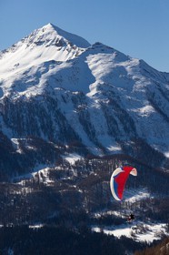 Station de ski d'Orcières 1850, parapente bi-place