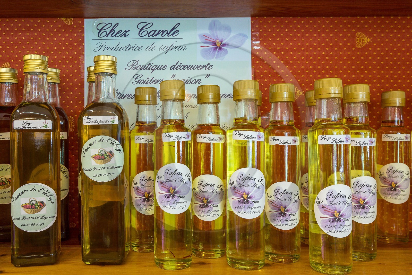 Jausiers, Maison des Produits de Pays, Carole Prost safranière