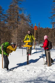 Randonnée en raquettes à neige