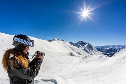 Serre-Chevalier, Snow drawings, une œuvre de l'artiste Sonja Hinrichsen