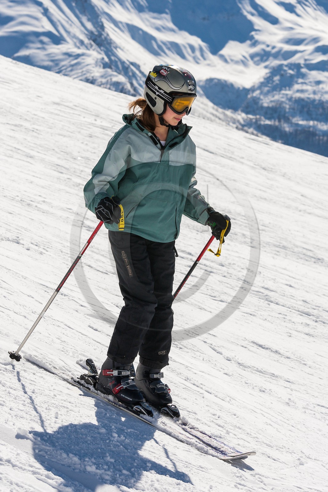 Ski enfant piste de ski