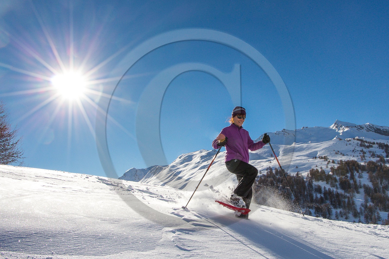 Col de Larche, vallon du lauzanier, randonnée raquettes