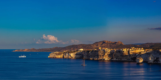 Lever de soleil sur Bonifacio