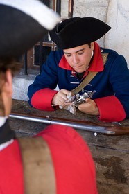 Briançon, l'association Les regiments du passé reconstituent la vie civile et militaire