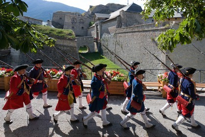 Briançon, l'association Les regiments du passé reconstituent la vie civile et militaire