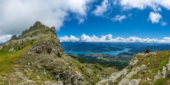Les Aiguilles de Chabrières et le Lac de Serre-Ponçon