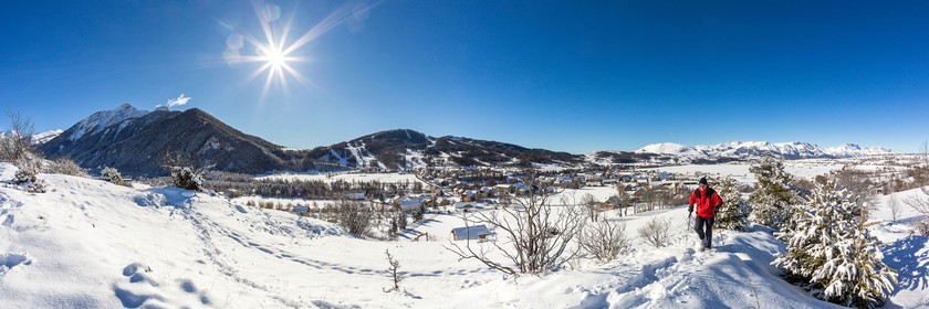 Ancelle, randonnée raquette à neige